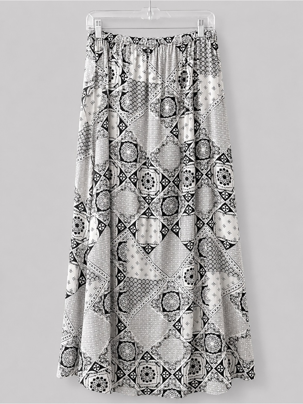 Joie Elegant Black and White Patterned Skirt - Picture 2 of 4